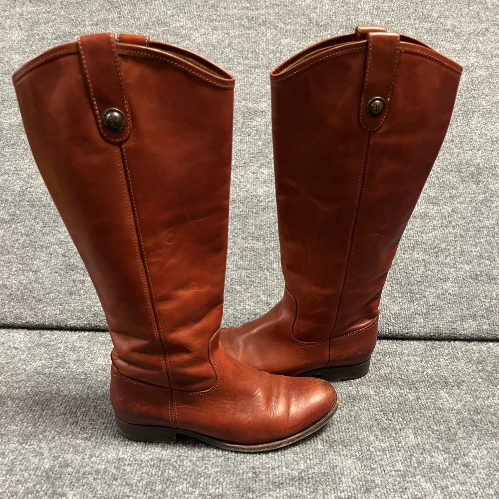 Frye Women's Tall Riding Boots in Chestnut Brown